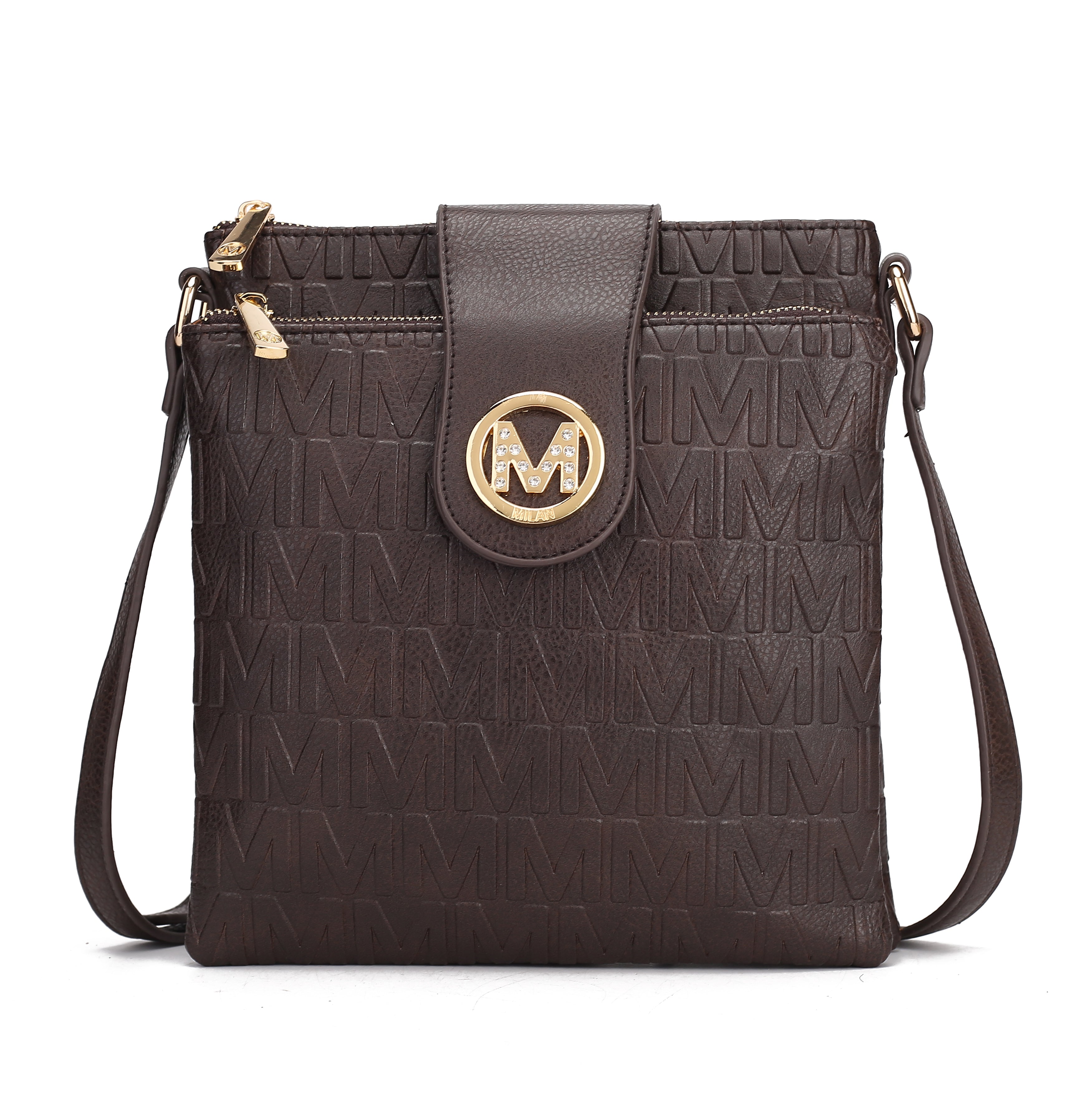  MKF Collection Sarah Signature Crossbody Bag - Beige - Bonton