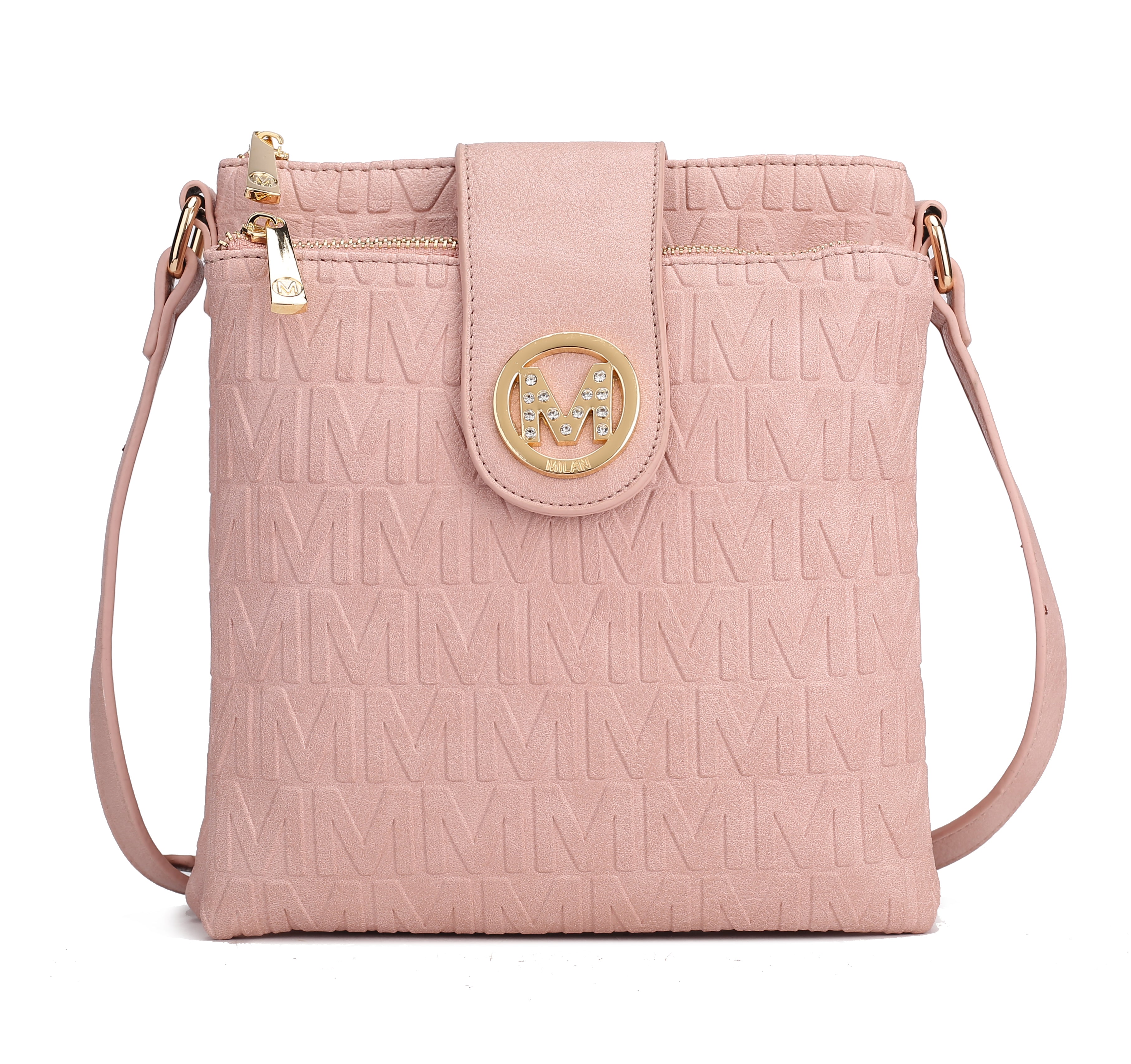  MKF Collection Sarah Signature Crossbody Bag - Beige - Bonton