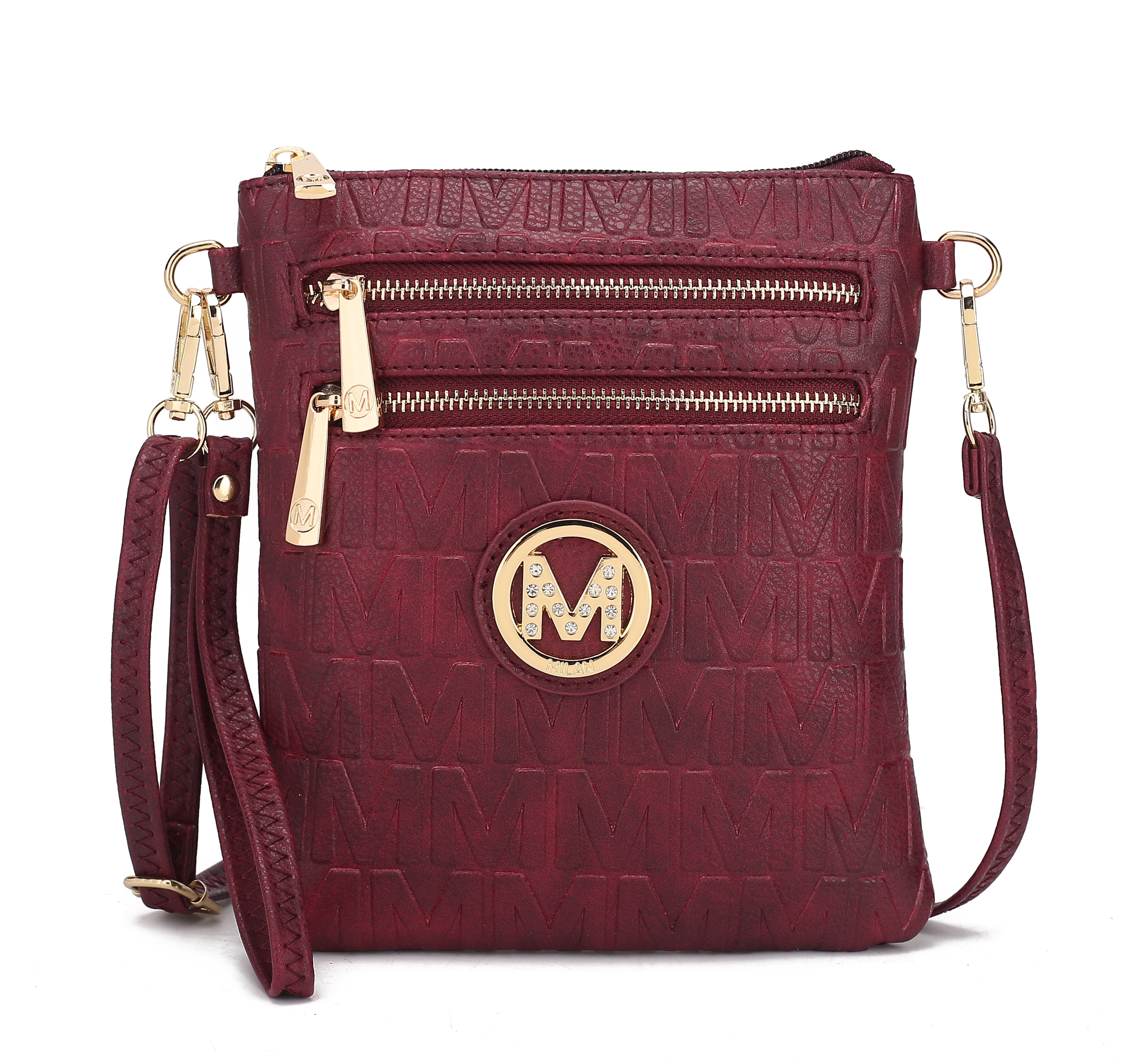  MKF Collection Scarlett Signature Crossbody Bag - Beige - Bonton