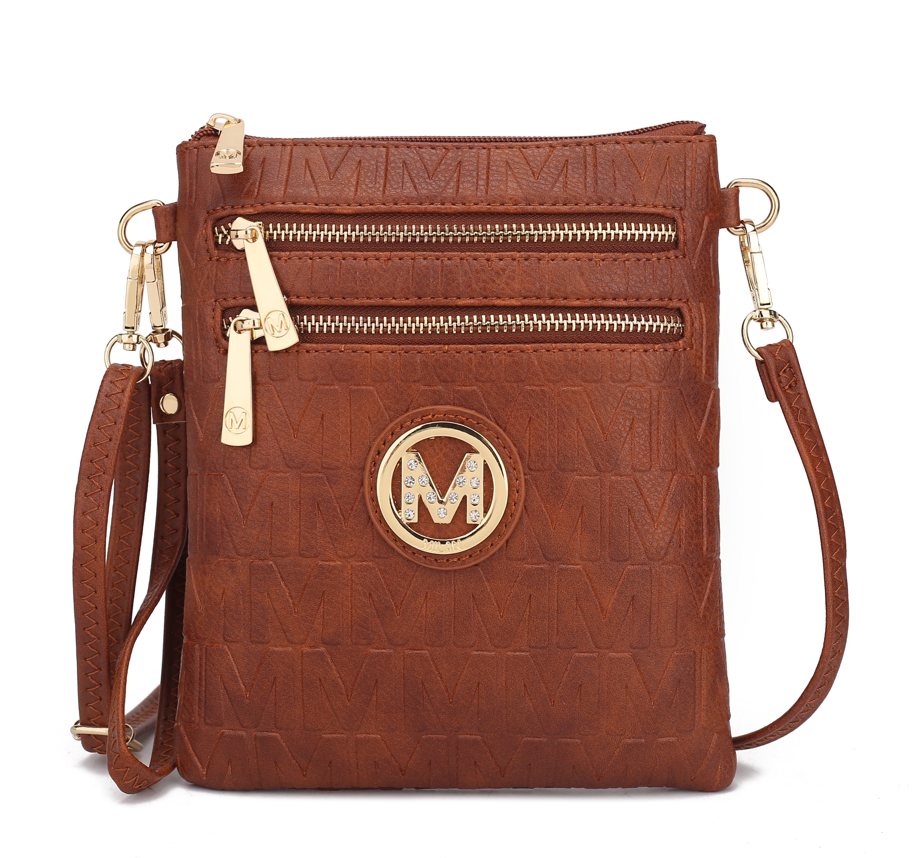  MKF Collection Scarlett Signature Crossbody Bag - Beige - Bonton