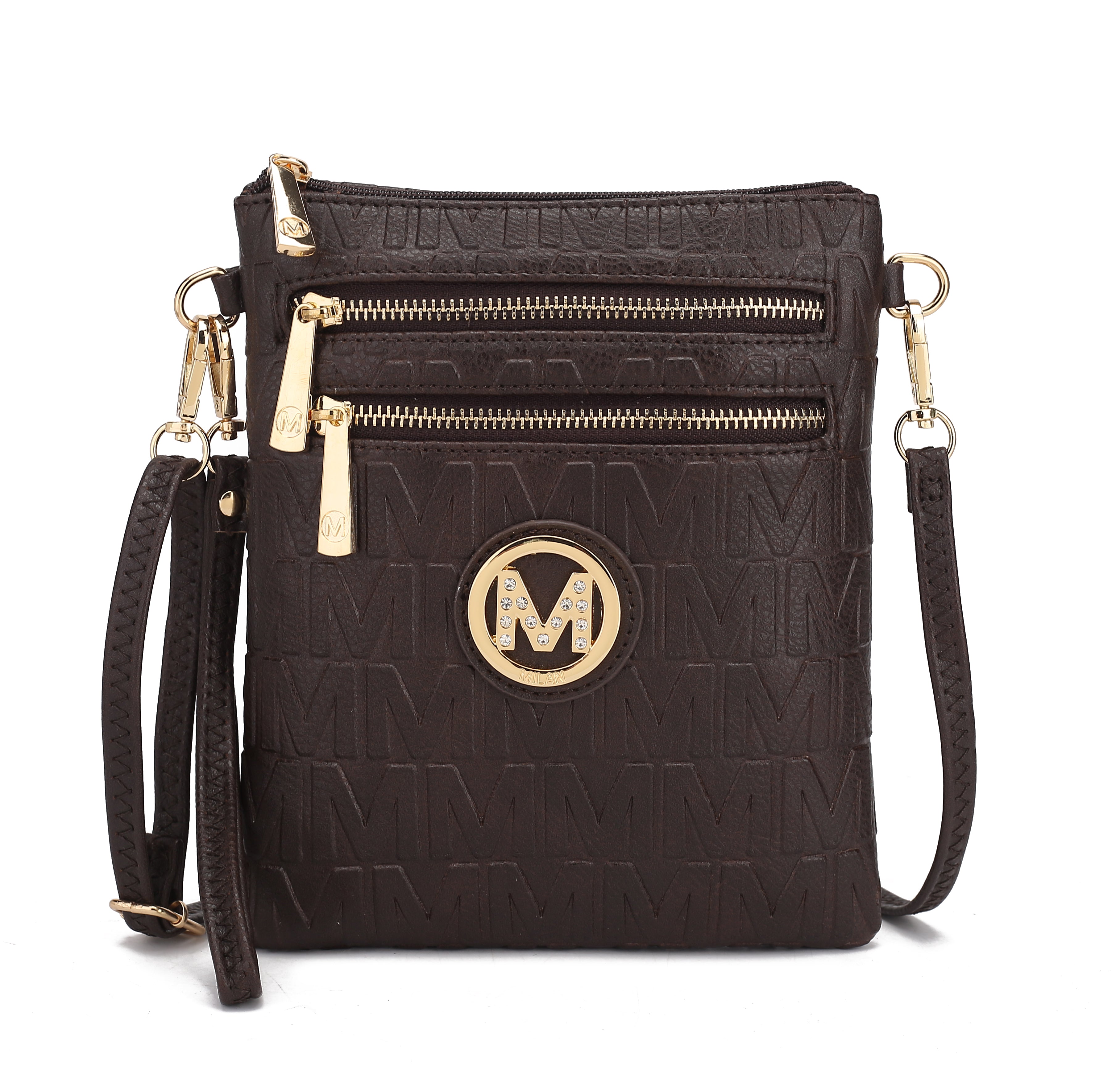  MKF Collection Scarlett Signature Crossbody Bag - Beige - Bonton