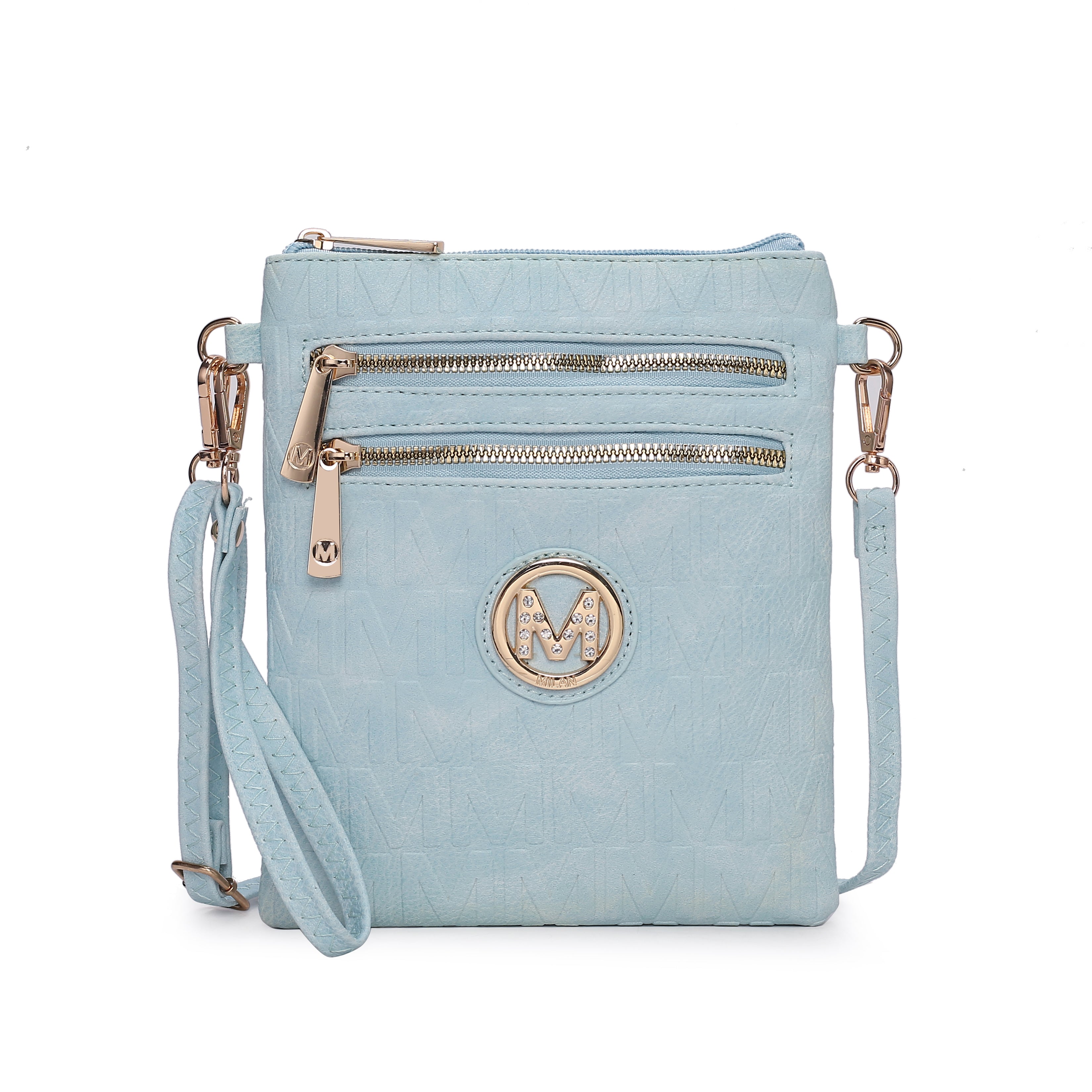  MKF Collection Scarlett Signature Crossbody Bag - Beige - Bonton