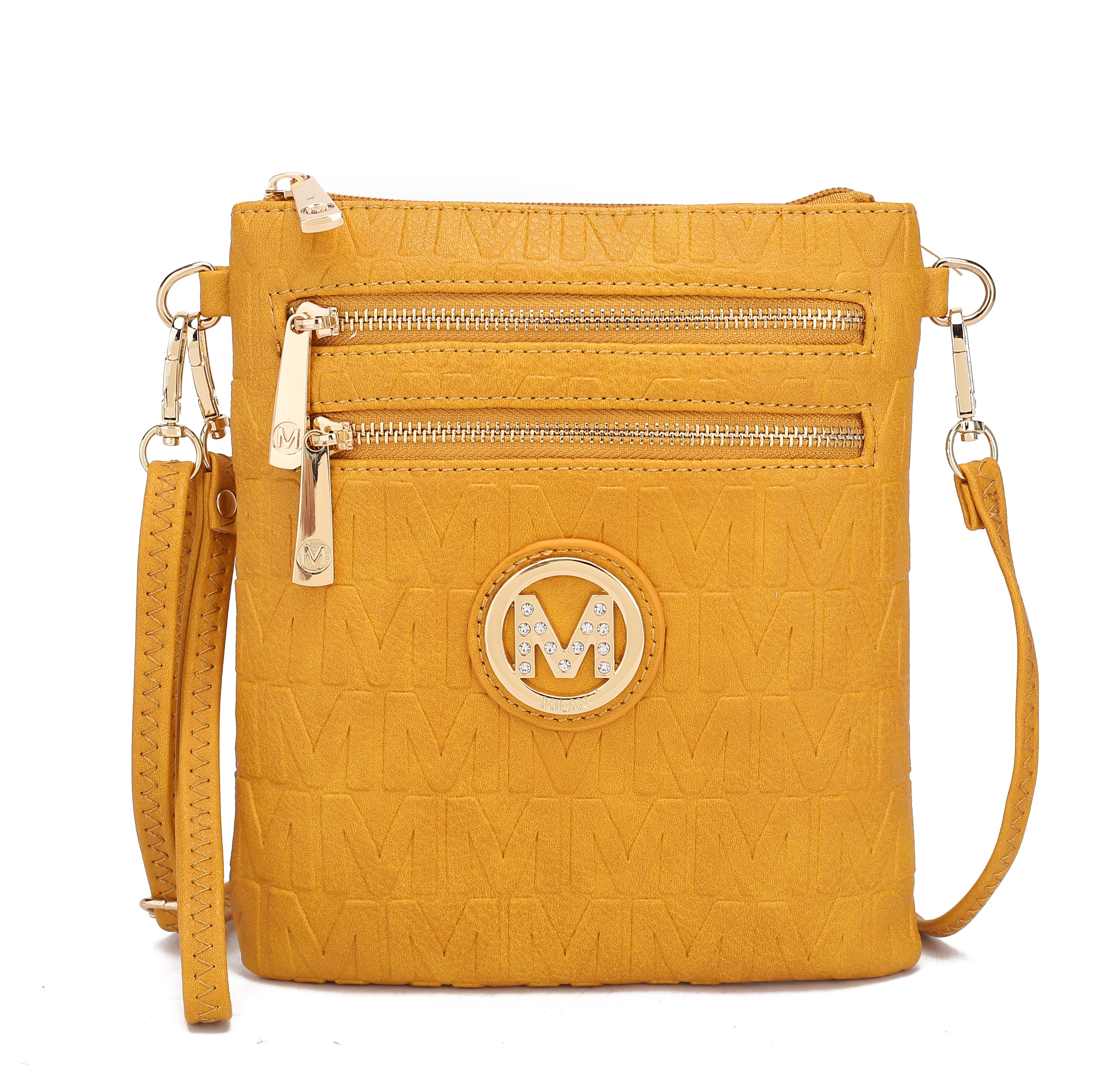  MKF Collection Scarlett Signature Crossbody Bag - Beige - Bonton