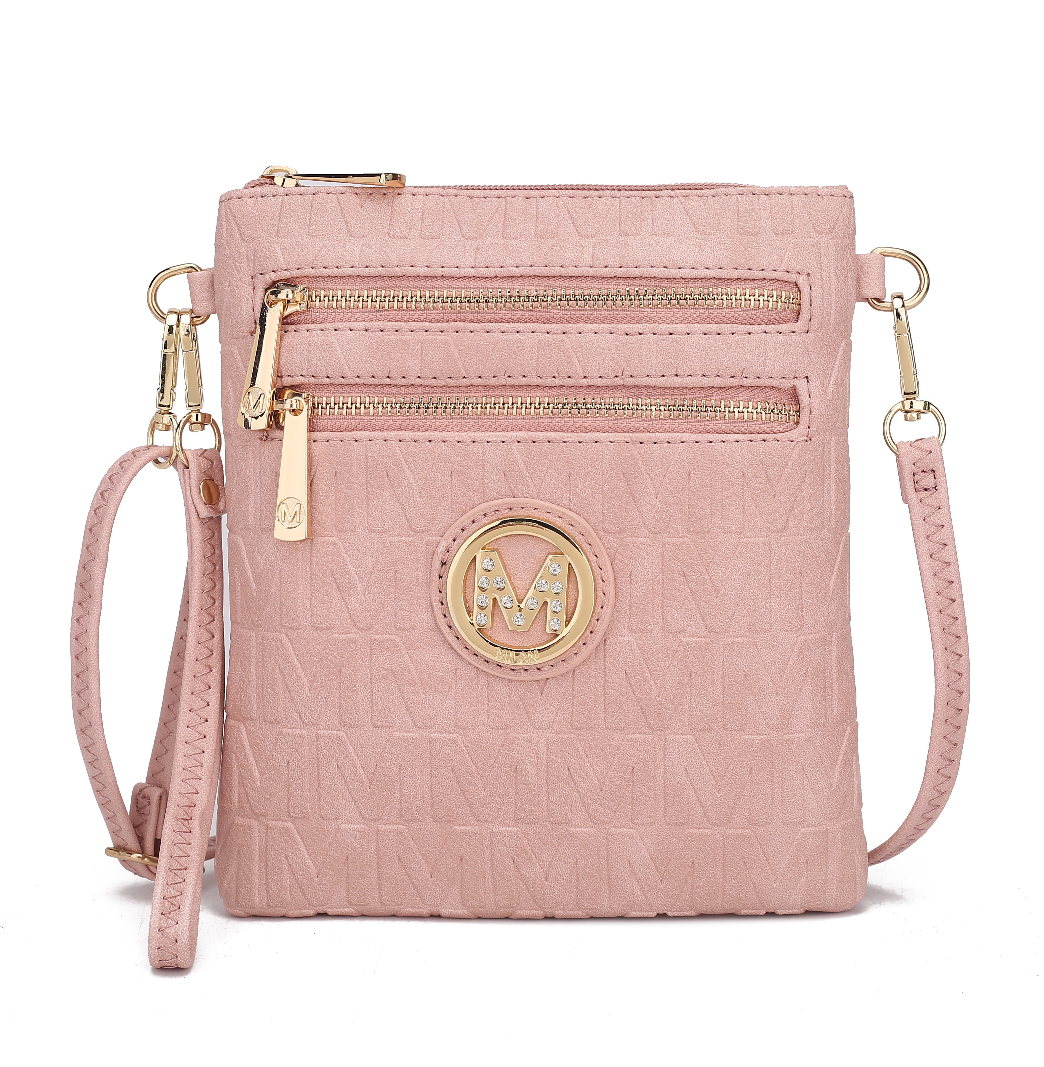  MKF Collection Scarlett Signature Crossbody Bag - Beige - Bonton