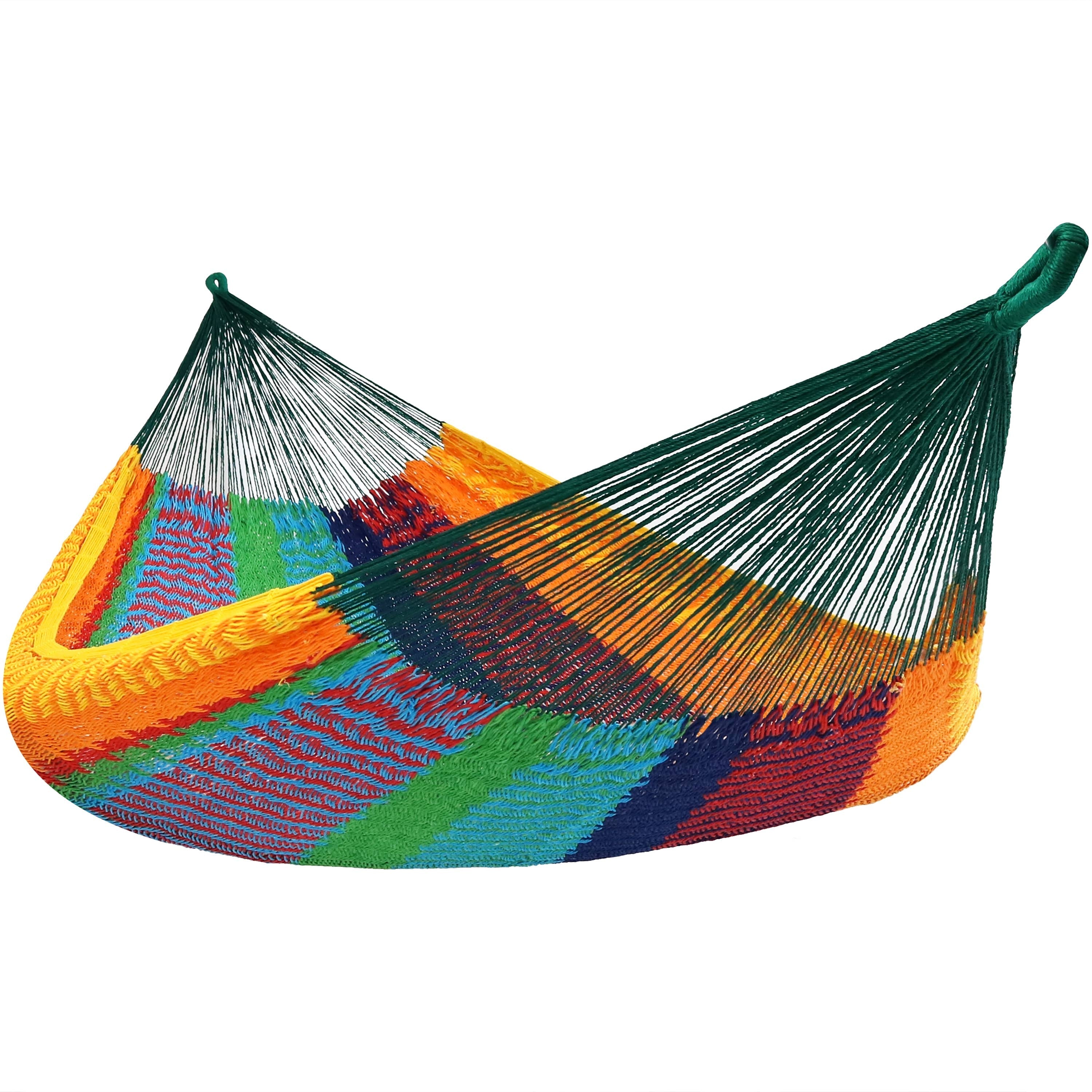  Sunnydaze Decor Heavy-Duty Handwoven XXL Mayan Family Hammock with Thick Cord - 625 lb Weight Capacity - Natural - Bonton