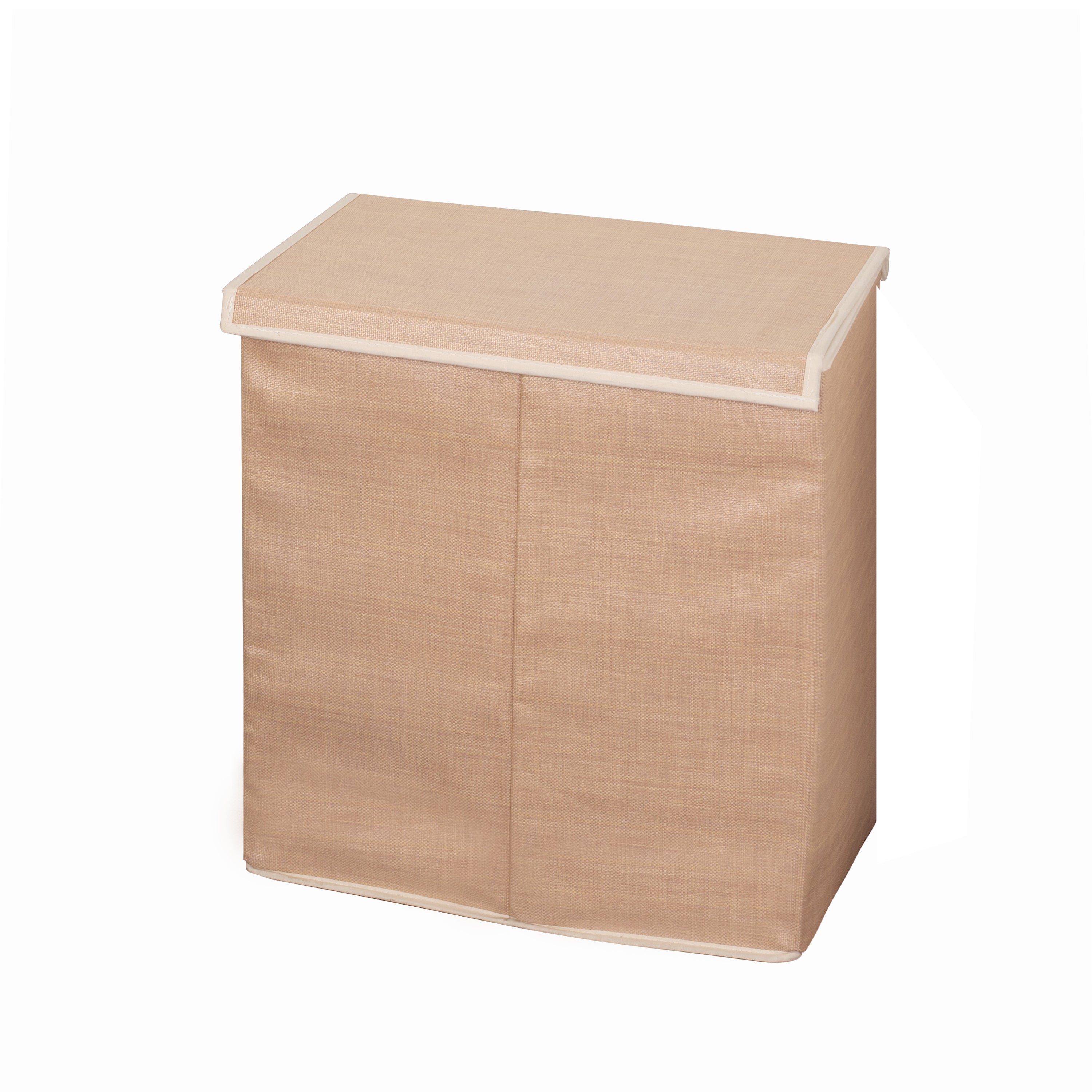  Honey-Can-Do Double Resin Hamper - Beige - Bonton