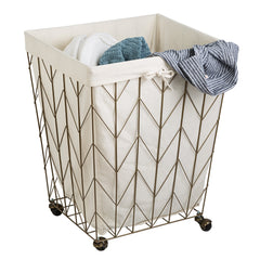 Chevron Wire Hamper