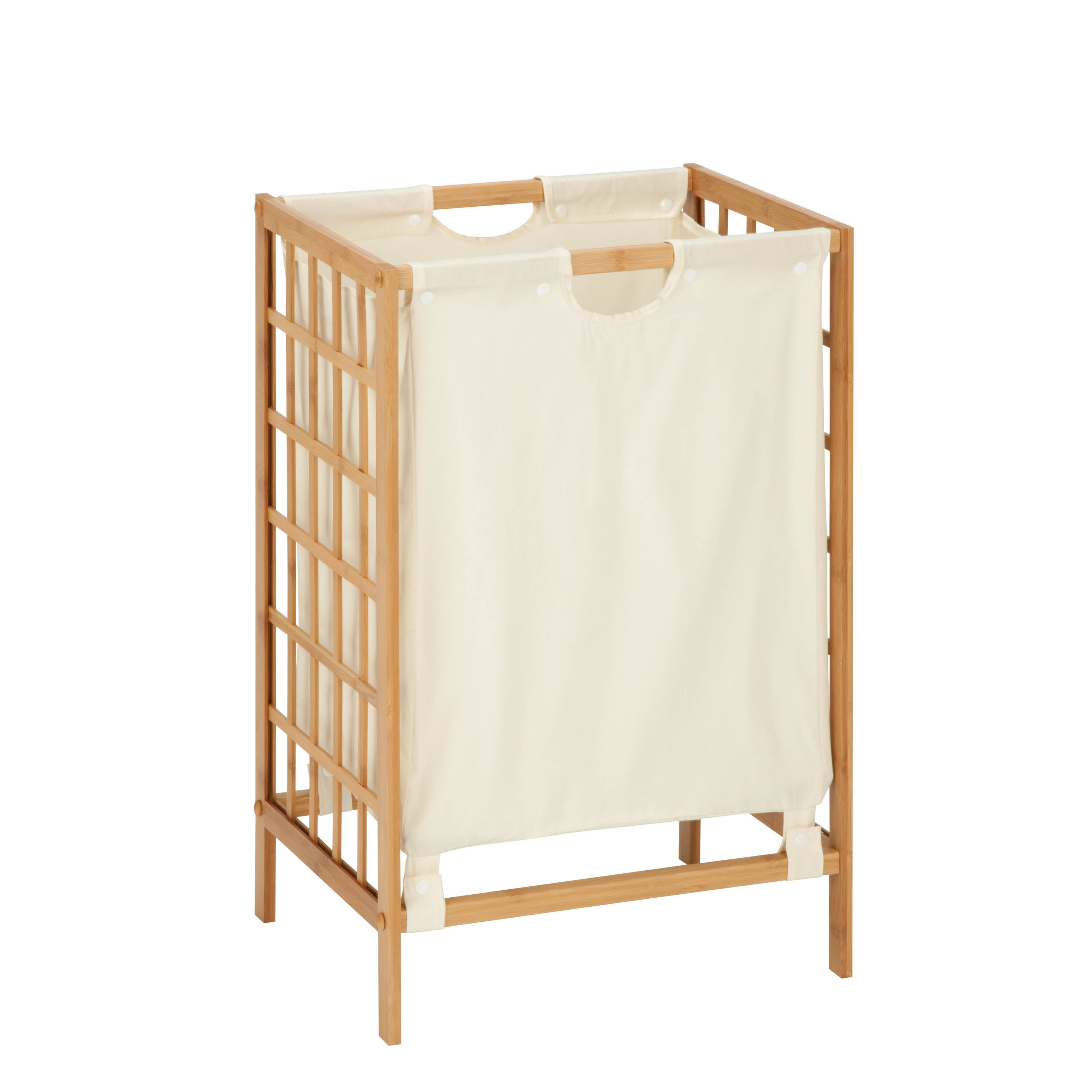  Honey-Can-Do High Bamboo Hamper - Natural - Bonton