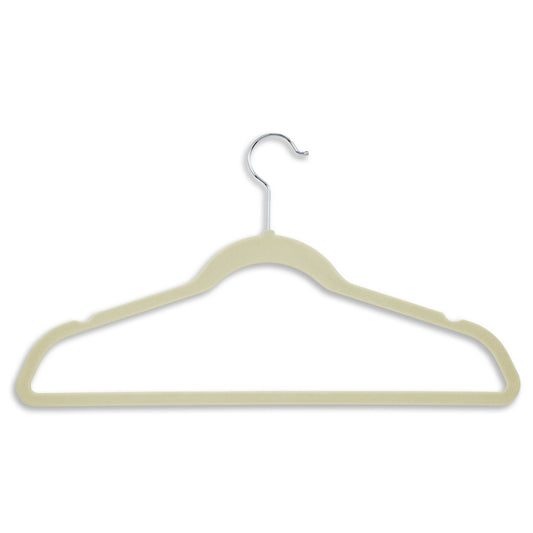 Slim-Profile Non-Slip Velvet Hangers, 50-Pack