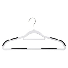 Rubber Grip No-Slip Plastic Hangers, 50-Pack