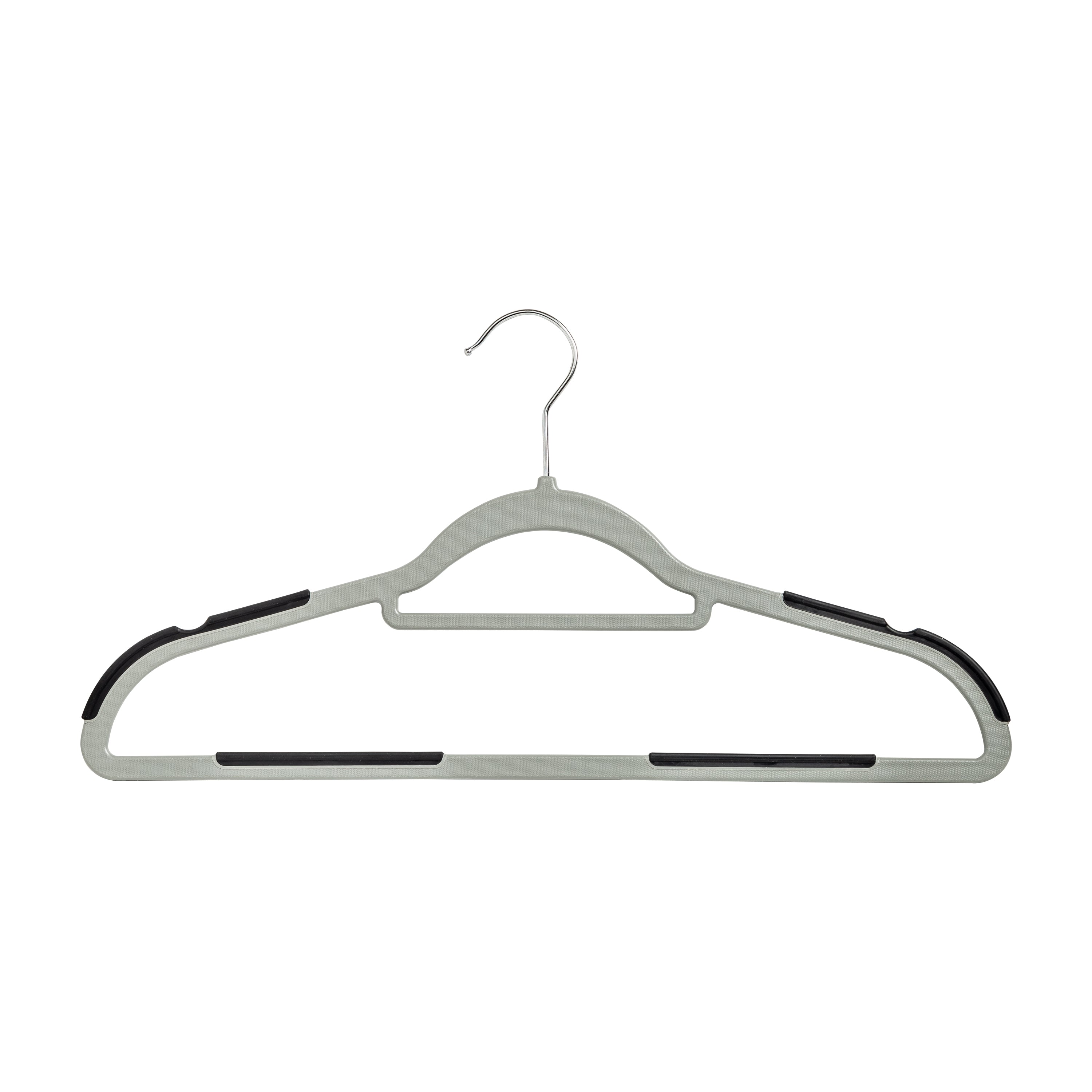  Honey-Can-Do Rubber Grip No-Slip Plastic Hangers, 50-Pack - White - Bonton