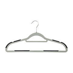 Rubber Grip No-Slip Plastic Hangers, 50-Pack