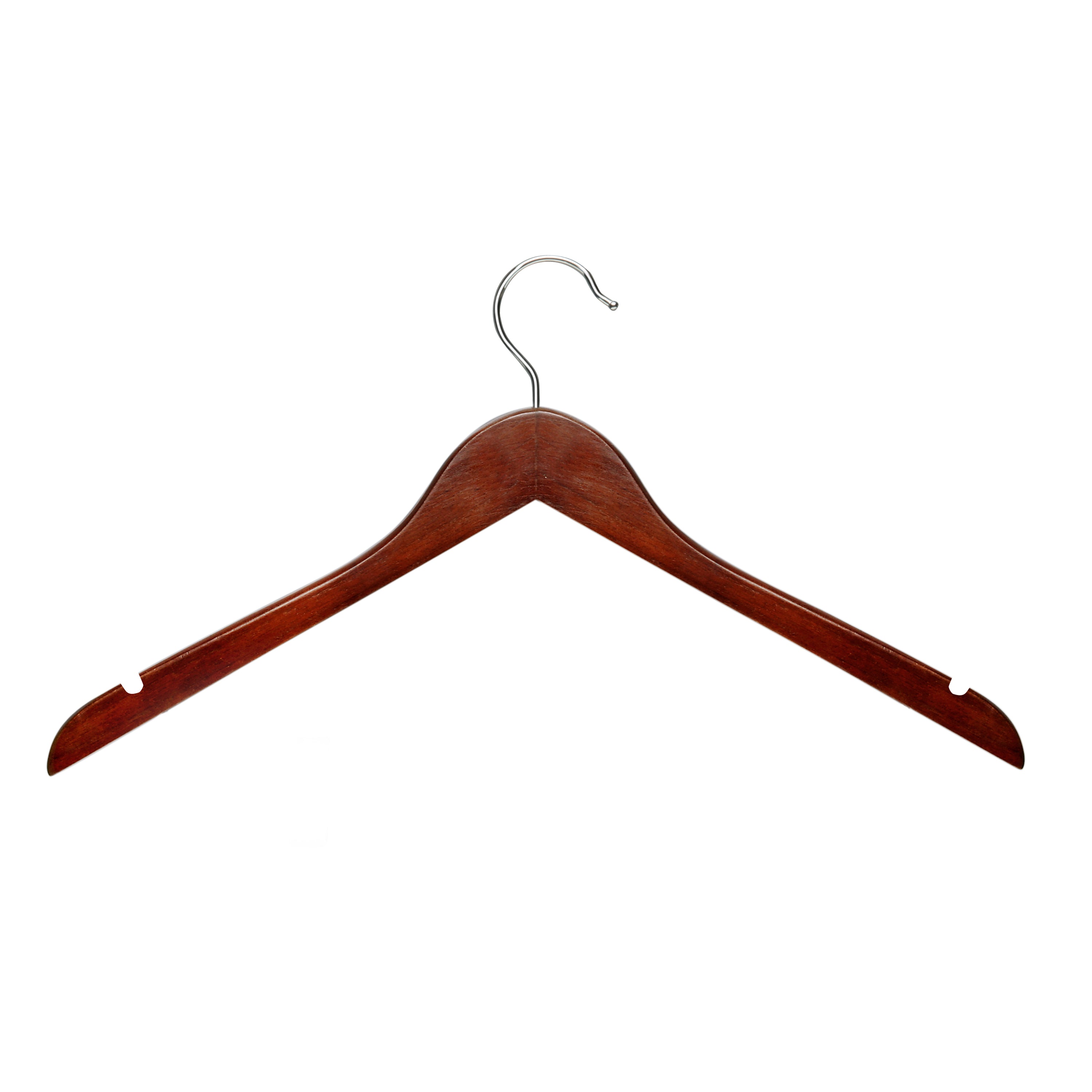  Honey-Can-Do Cherry Wooden Shirt Hangers, 20-Pack - Natural - Bonton