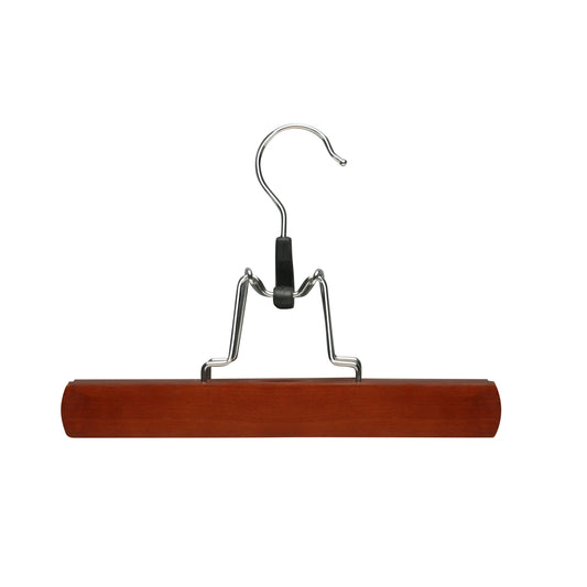 Cherry Wood Pant Clamp Hangers, 16-Pack