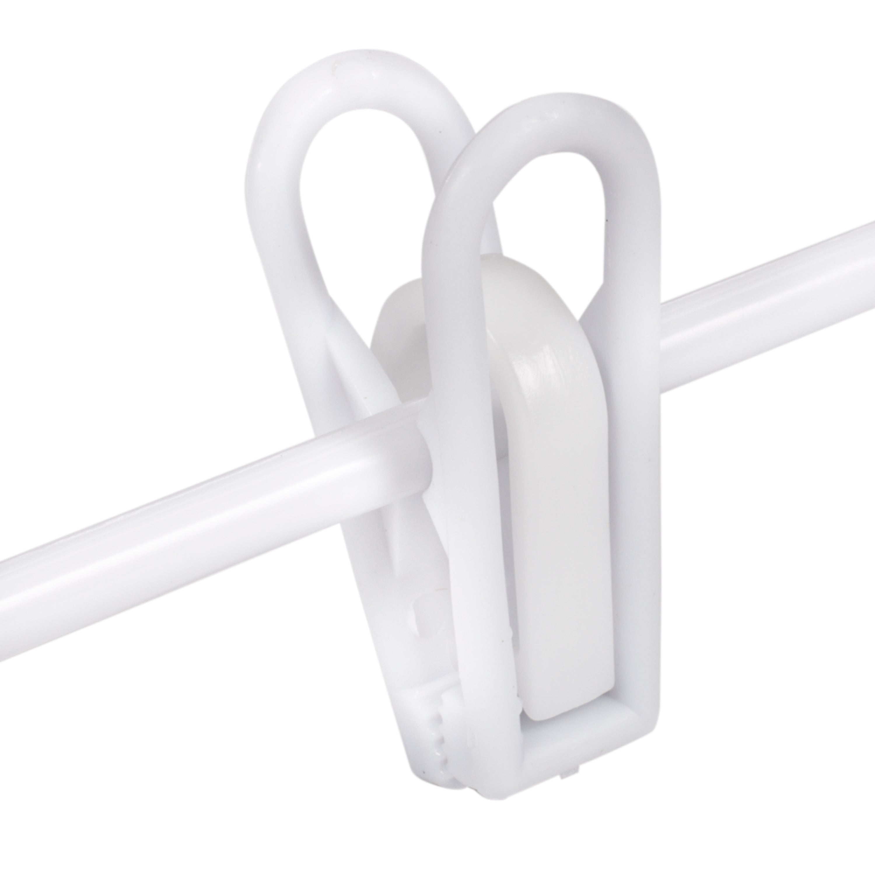  Honey-Can-Do Kids Clothes Hangers with Clips, 18-Pack - White - Bonton