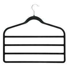 4-Tier Non-Slip Velvet Pants Hangers, 4-Pack