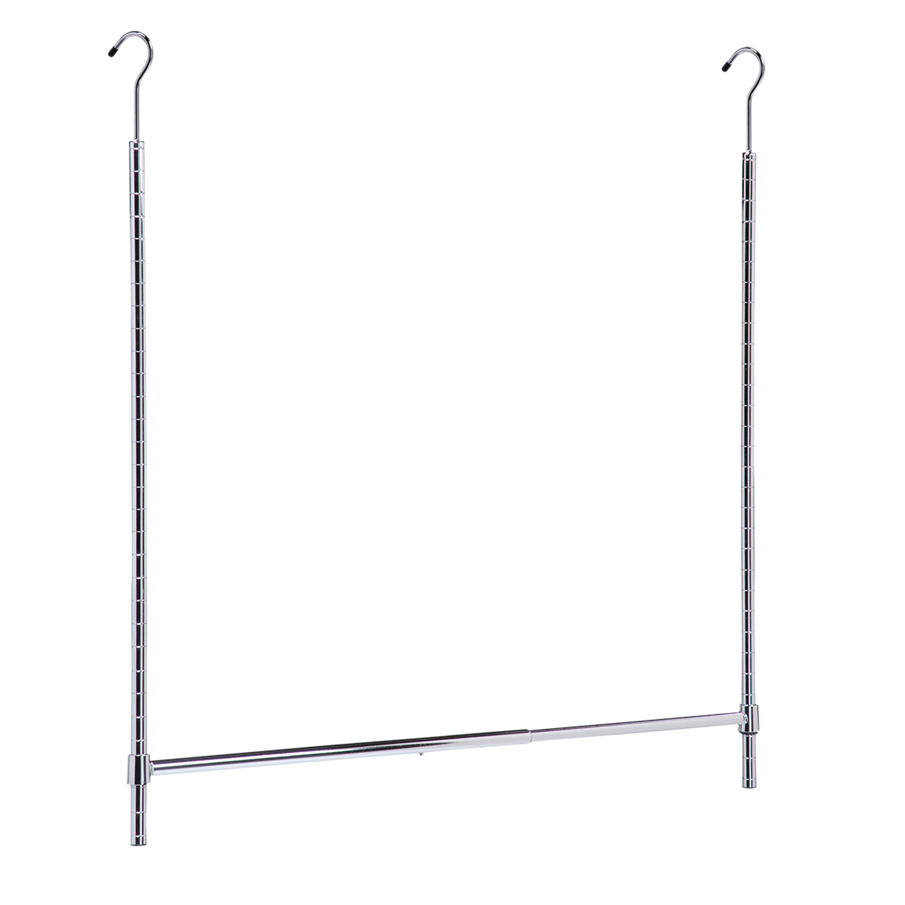  Honey-Can-Do Hanging Closet Rod For Clothes Hanging - Chrome - Bonton