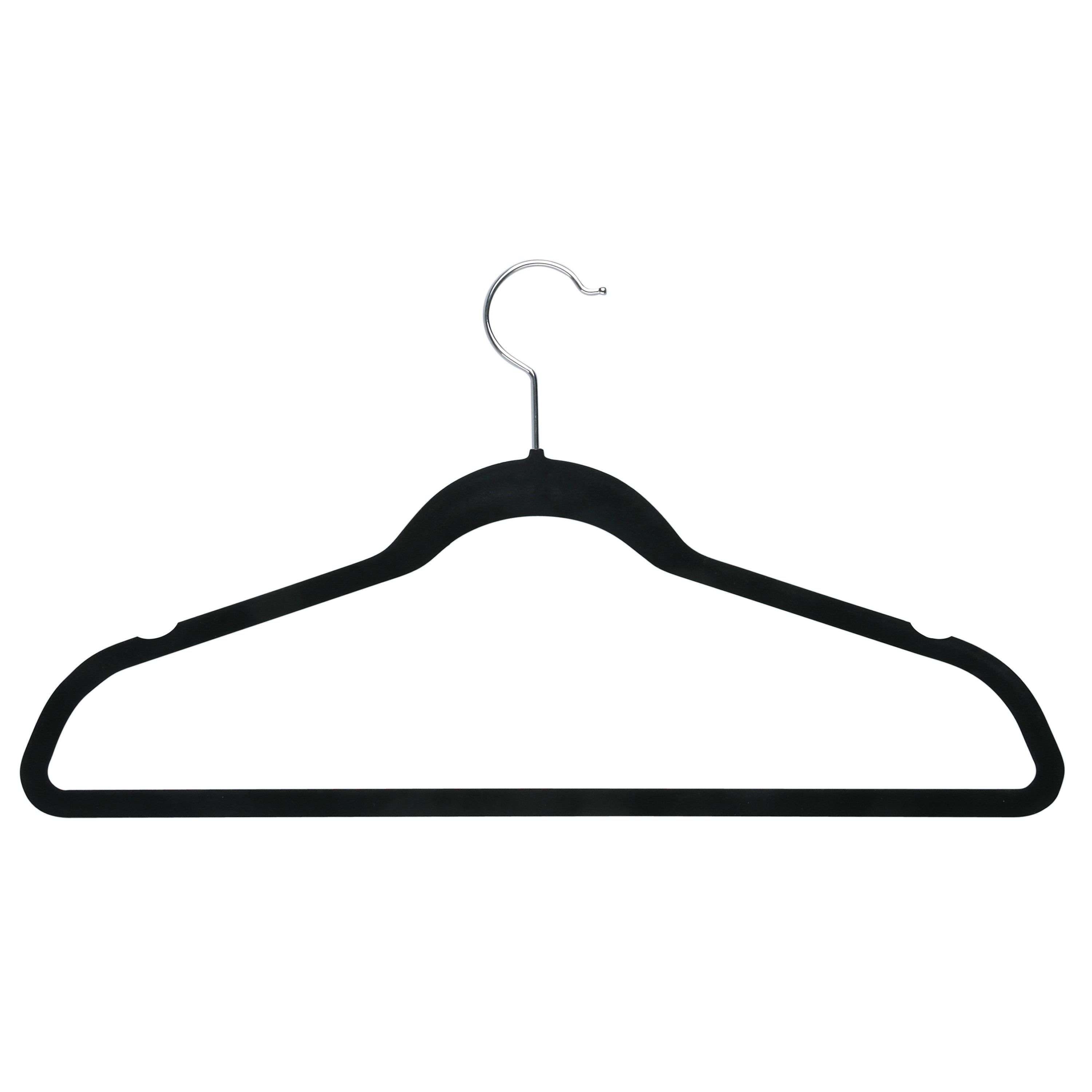  Honey-Can-Do Set of 5 Collapsible Hangers and 50 Velvet Non-Slip Hangers - Black - Bonton