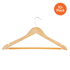 Maple Suit Hanger- 10 Pack