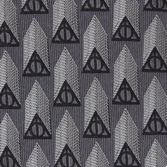 Deathly Hallows Gray Silk Men's Tie