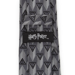 Deathly Hallows Gray Silk Men's Tie