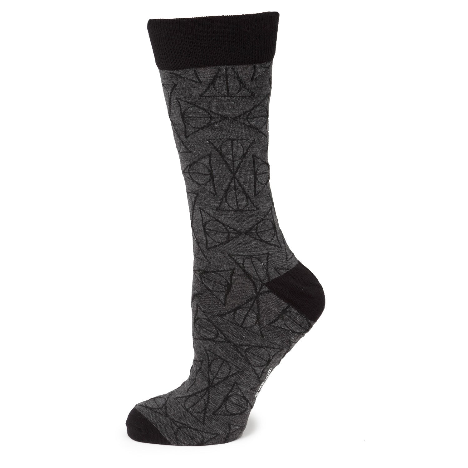  Cufflinks Deathly Hallows Black Men's Socks - Default Title - Bonton