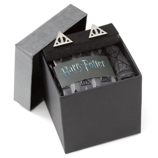 Deathly Hallows Gray Necktie Gift Set