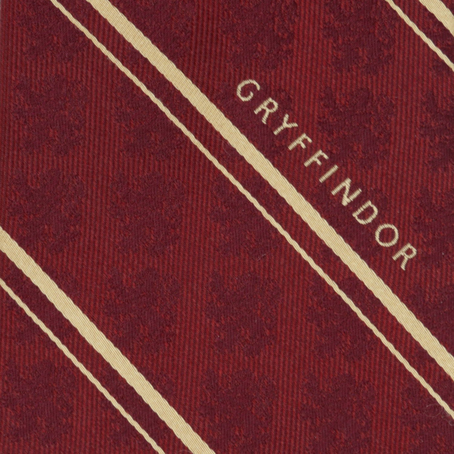  Cufflinks Gryffindor Maroon Stripe Silk Men's Tie - Default Title - Bonton