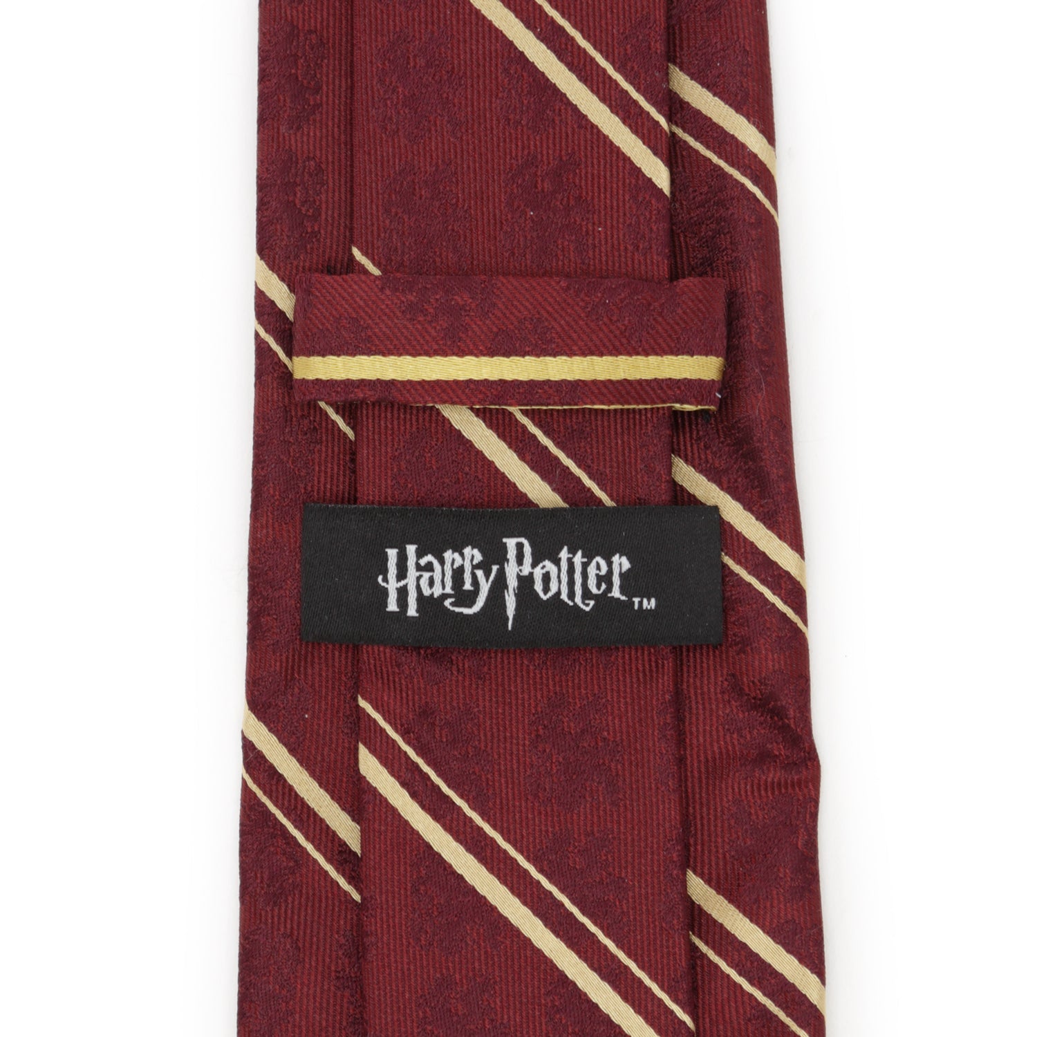  Cufflinks Gryffindor Maroon Stripe Silk Men's Tie - Default Title - Bonton