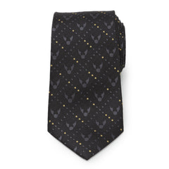 Golden Snitch Black Silk Men's Tie