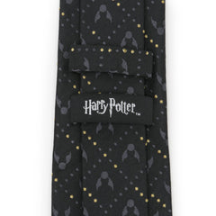 Golden Snitch Black Silk Men's Tie