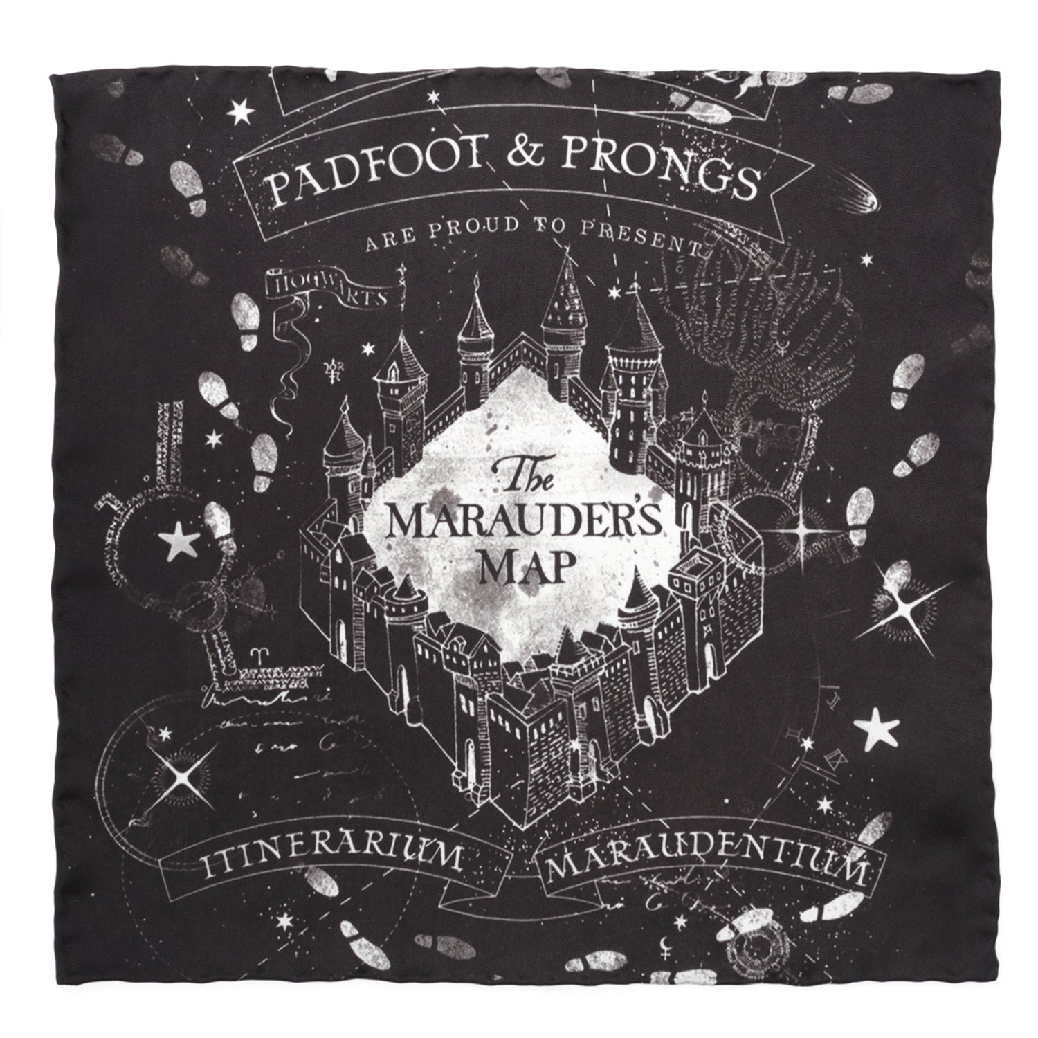  Cufflinks Marauder's Map Pocket Square - Default Title - Bonton