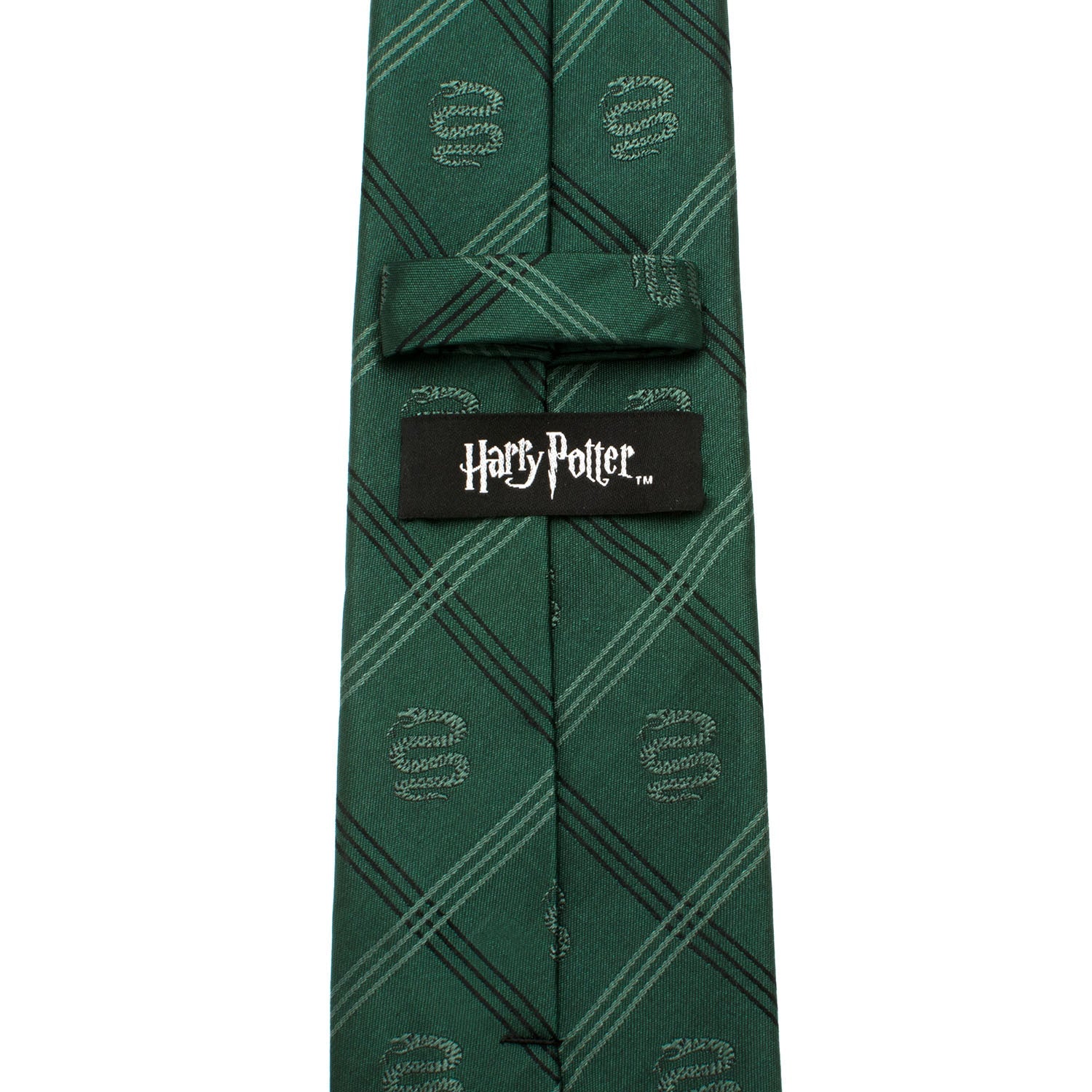  Cufflinks Slytherin Plaid Tie - Default Title - Bonton