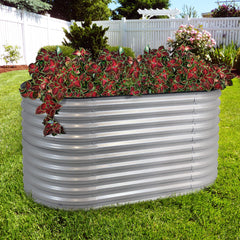 Oval Steel Raised Garden Bed