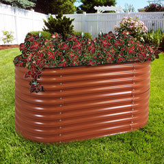 Oval Steel Raised Garden Bed