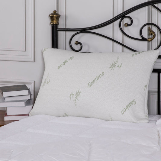 Bamboo Comfort Memory Foam Pillow With Removable Cover