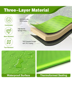 Inflatable Self Inflating Camping Sleeping Mattress With Carrying Bag Green