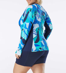 Ava Zip Front Rash Guard