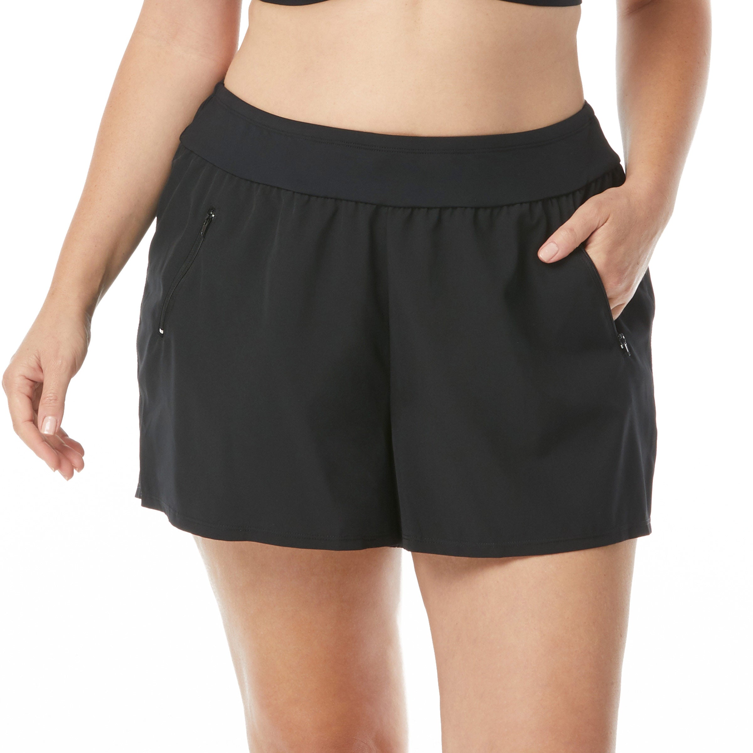  Beach House April Stretch Woven Beach Short - Black - Bonton