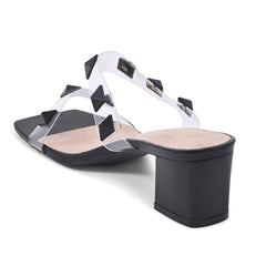 Women's Hallie Sandals-Black-8-3