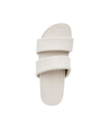 HALLIE Leather Ladies Platform Sandals OFFWHITE