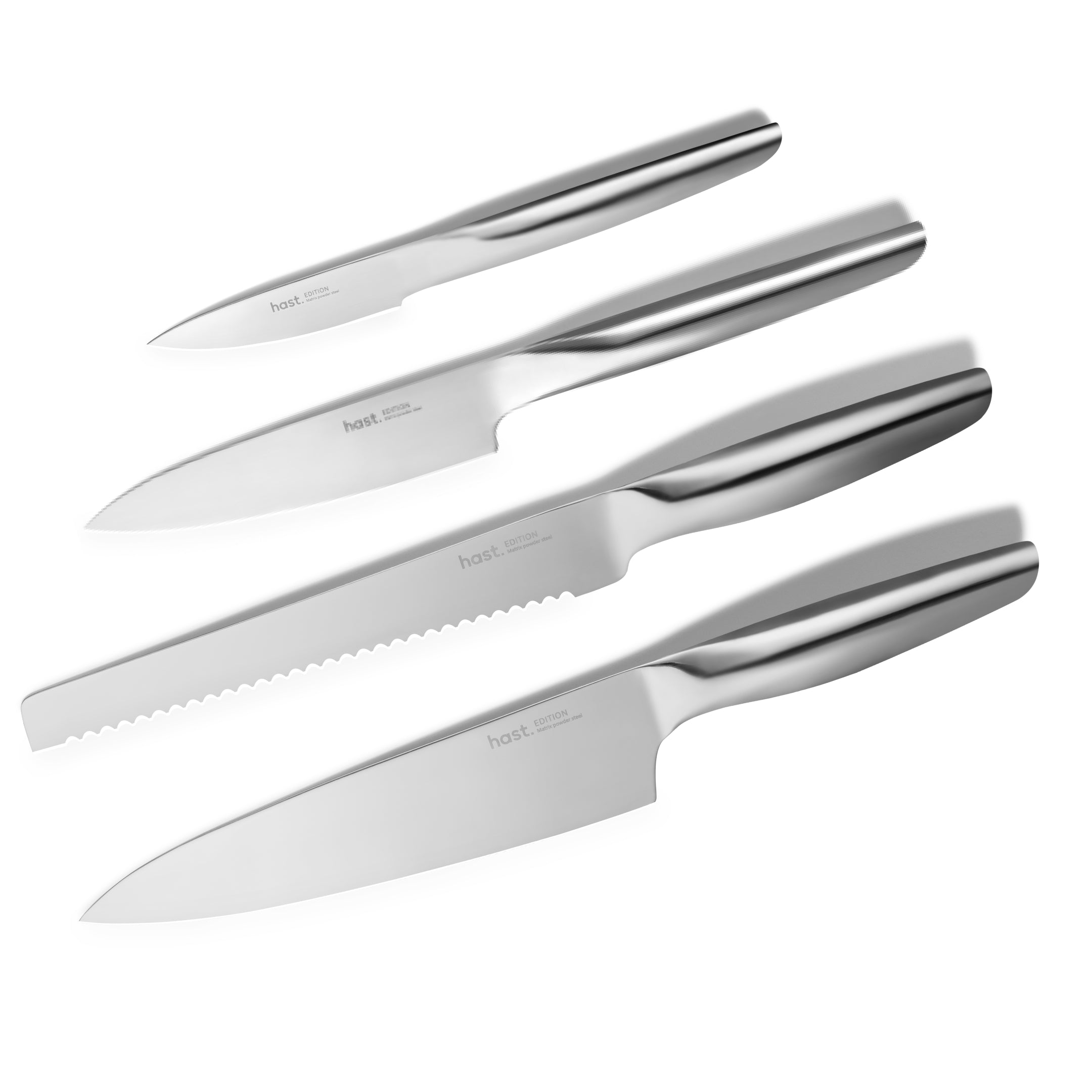  Hast 4P Modern Knife Set by Hast | Edition Series by Hast - Minimal Matte - Bonton