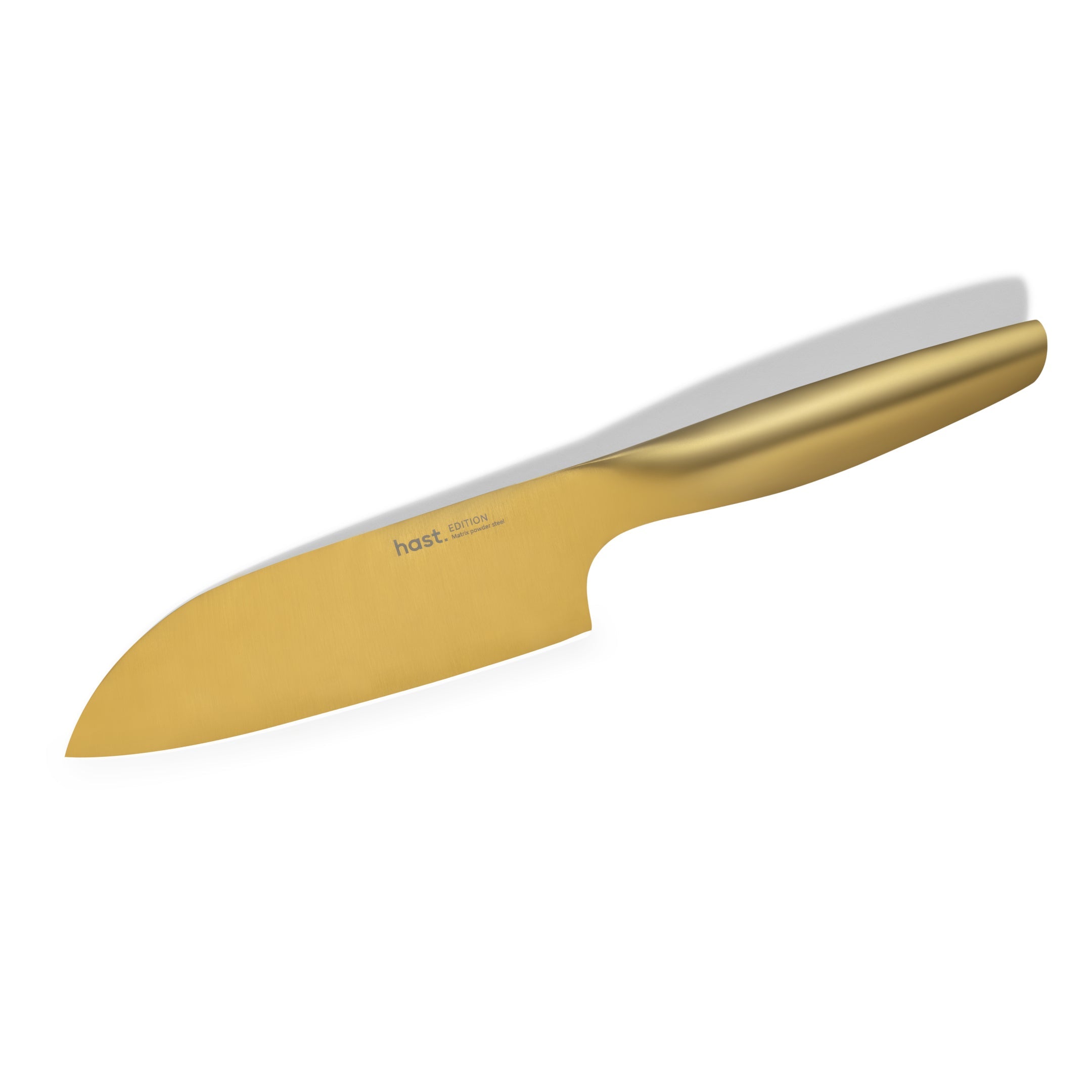  Hast Hast Edition Series Japanese Santoku Knife by Hast - Bold Gold (Ti) - Bonton