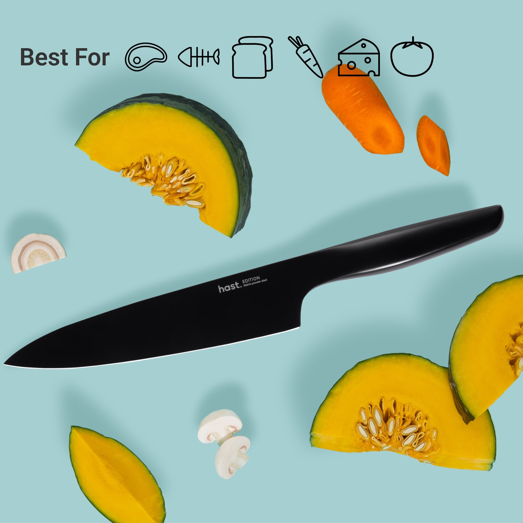  Hast 4P Modern Knife Set by Hast | Edition Series by Hast - Absolute Glossy - Bonton