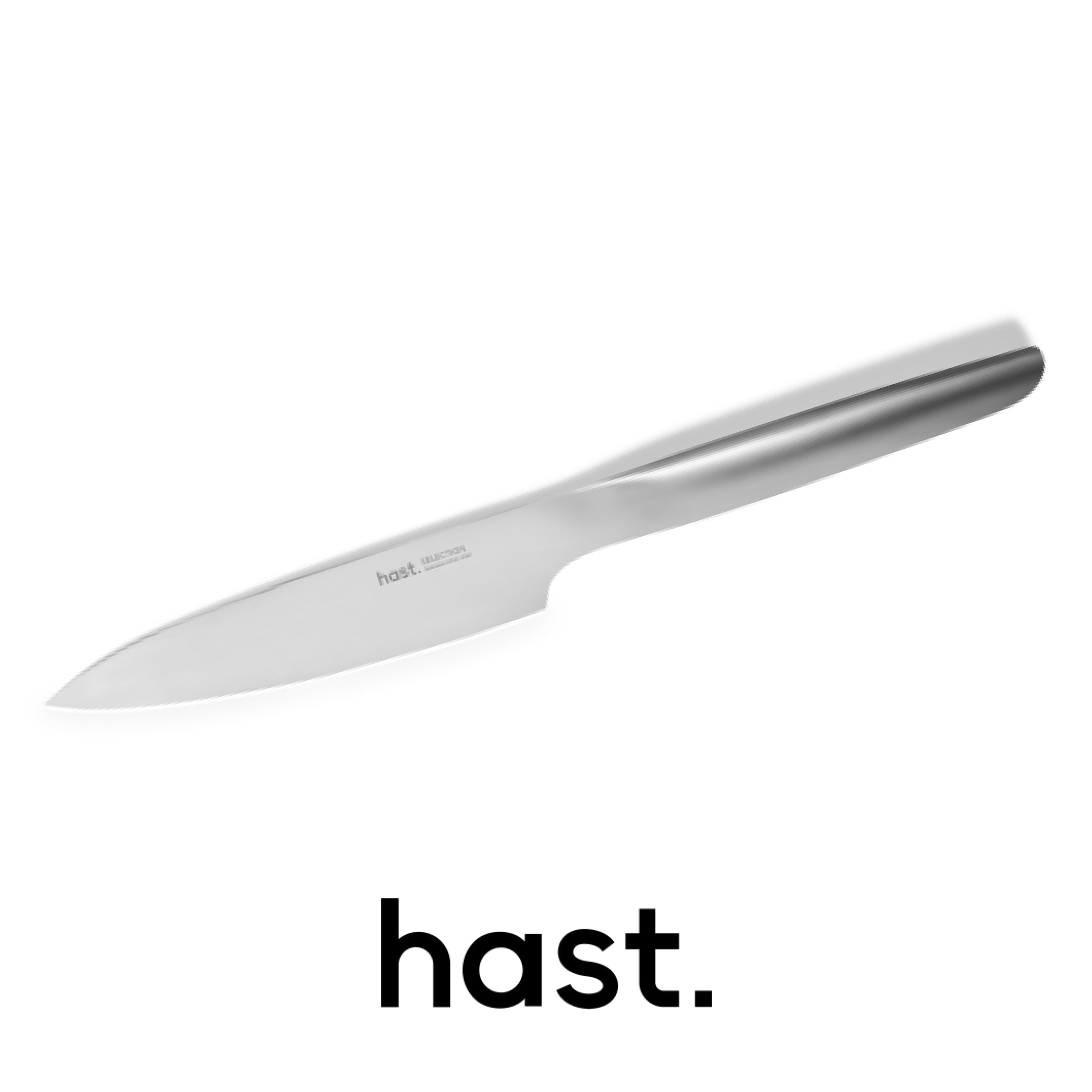  Hast Hast Selection Japanese carbon steel 5.3” Utility Knife by Hast - Matte Silver - Bonton