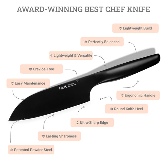 Hast Edition Series Japanese Santoku Knife by Hast