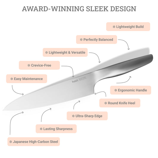 Hast Selection series 2-piece Japanese Steel Knife Set by Hast