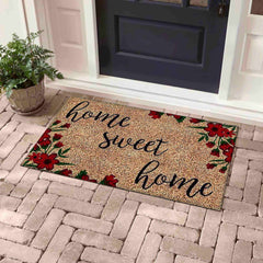 Bibb Home Coir Outdoor Printed Door Mat 18x30"