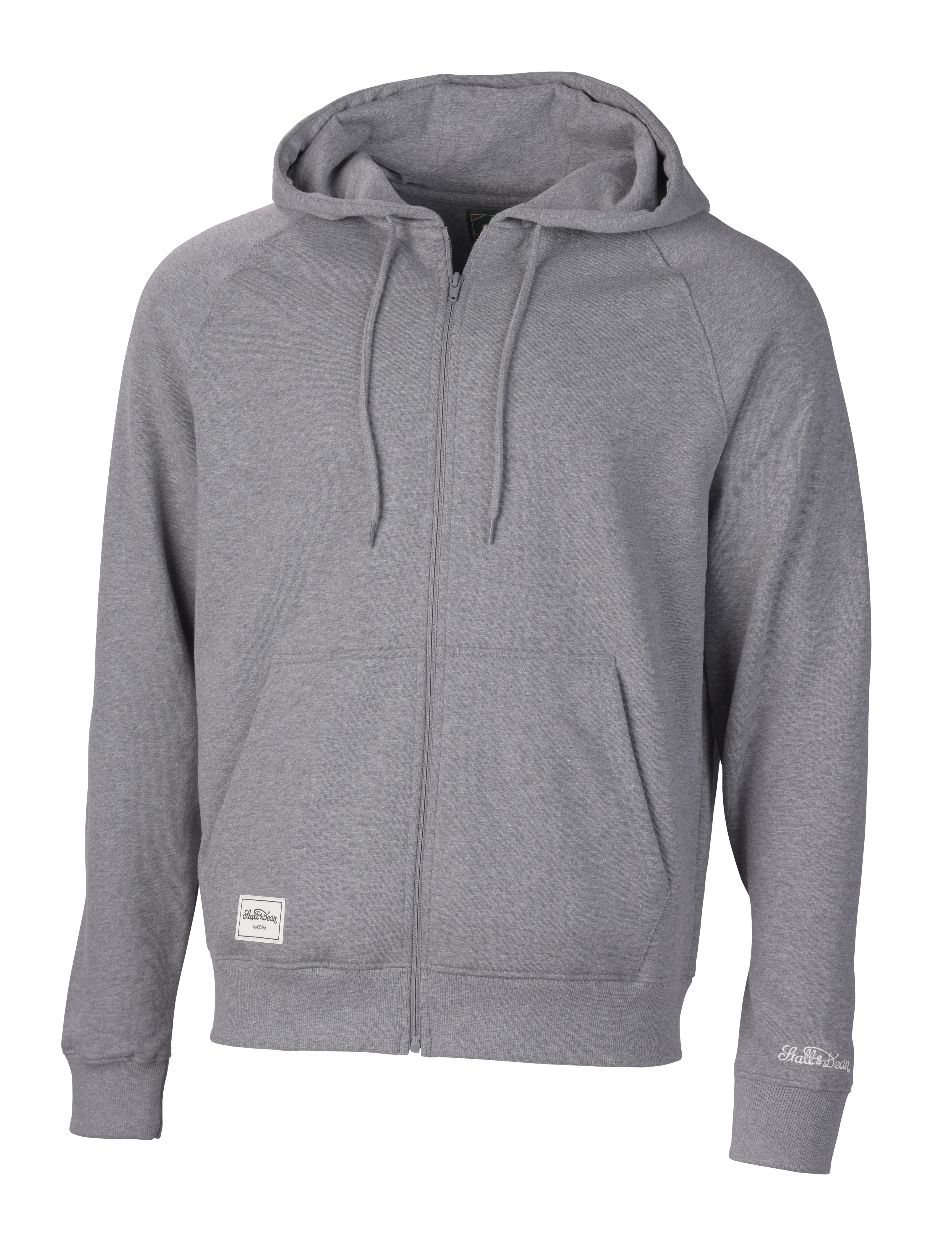  Stall & Dean Vintage Fleece Full Zip Hoodie - Heather Grey - Bonton