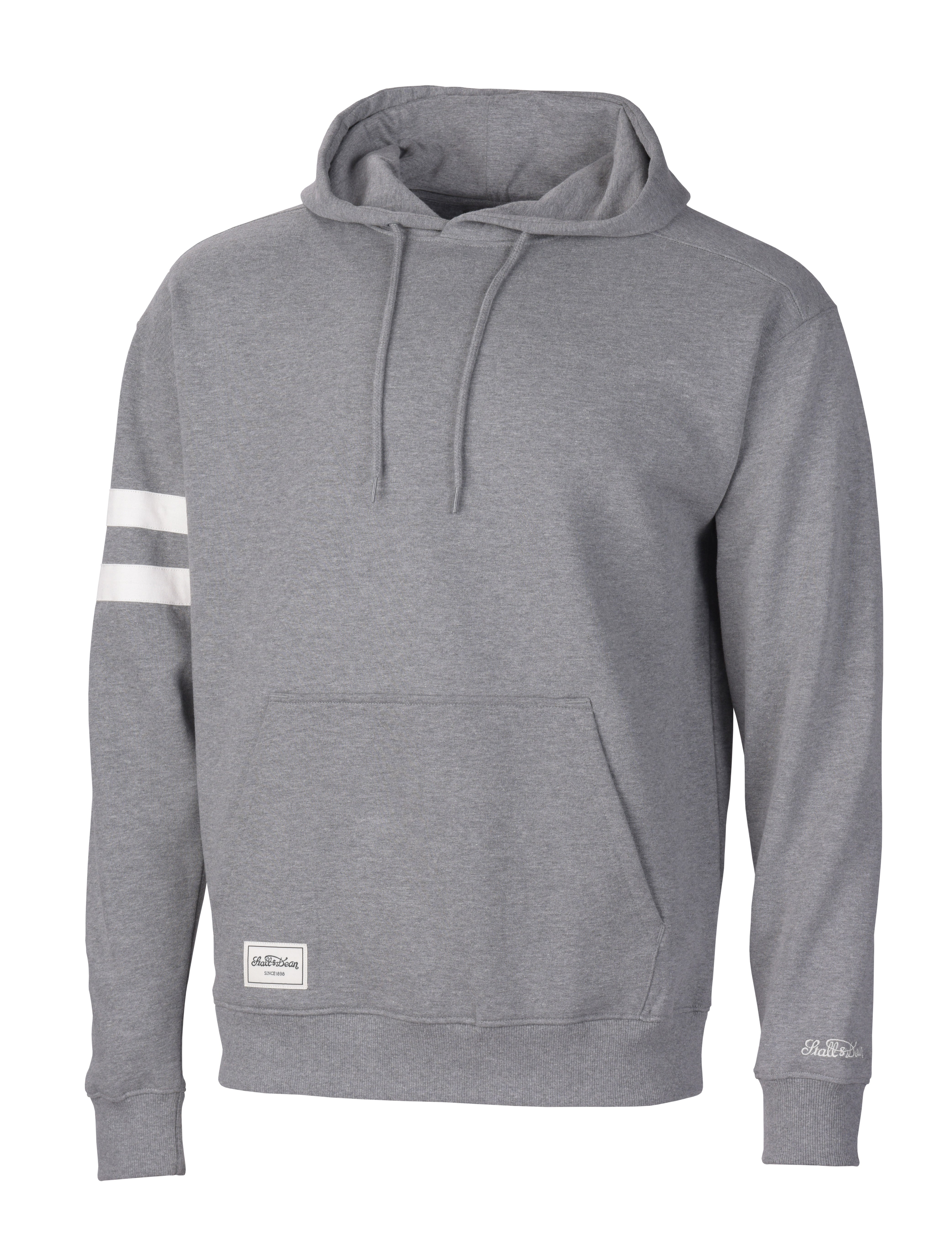  Stall & Dean Vintage Fleece Hooded Pullover - Heather Grey - Bonton